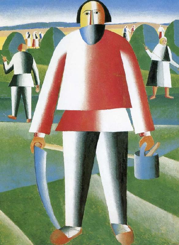 Kasimir Malevich In the grass field oil painting image